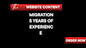 do transfer website and content website export