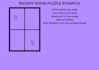 write the story and design puzzles for your escape room book