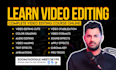 teach you video editing and video production course online