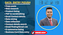 do restaurant menu data entry or web research, pdf to excel