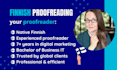 proofread and edit your finnish text