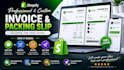 create shopify custom invoice and packing slip template for your shopify store