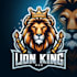 design high quality king lion mascot logo with creative concept
