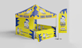 design canopy tent, table cover and flag for your exhibition