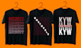 create minimalist typography t shirt design