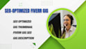 create a professional fiverr gig description and images