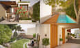 design modern backyard, front yard, patio, garden, pool