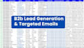 b2b lead generation, email list building, linkedin, prospect list, web research