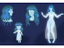 design anime oc character, concept art, and reference sheet