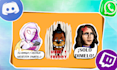 make illustrated stickers accompanied with a speech balloon