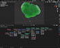 create  procedural 3d  in blender with geometry nodes