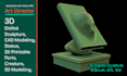 3d sculpture, antique render, 3d printing