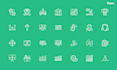 design unique, simple and modern custom icons set