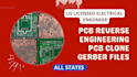 do pcb reverse engineering, pcb clone and make gerber files