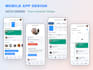 design mobile app pages UI UX for your amazing projects