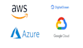 set up cloud services in AWS, azure, gcp, and digitalocean