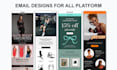 design mailchimp email template newsletter for campaign, automation