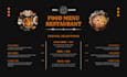 design amazing editable food restaurant menu