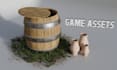 create high or low poly 3d game assets with pbr textures