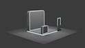 design trade show booth backdrop or pop up banner