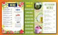 design or redesign restaurant food menu and digital menu