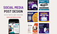 create 10 attractive facebook and instagram post designs