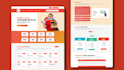 design figma UI website and landing page with prototyping