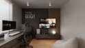 do design home office, workspace and book nook