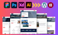 convert figma, xd, PSD, ai to wordpress website with elementor