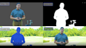 do professional rotoscoping, and green screen removal