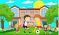 do attractive customs kids illustration cover design