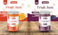 do modern unique label design for jam, coffee, peanut butter