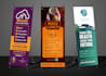 design roll up banner, event x stand banner, retractable banner with pro service