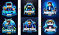design minecraft server logo and icon for your server