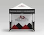 design canopy tent, table cover, flag and backdrop