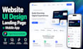 do figma website UI UX and landing page design
