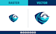 vector tracing, recreate or convert logo to vector perfectly