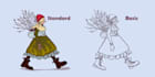 draw a character in cartoon style