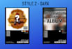 create custom digital music album poster