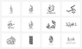 design arabic calligraphy logo for your brand