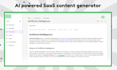 create ai platform saas web tools