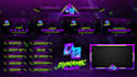 design animated twitch overlay, twitch logo, twitch stream package