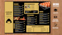 canva menu design, food menu, restaurant menu design