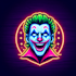make different neon joker mascot logo design with express delivery