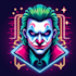 make unique neon joker mascot logo design with express delivery