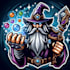 make a high quality wizard spell esport mascot logo design for you