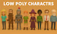 create low poly 3d model,character,game assets and props
