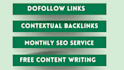 build 10 high DR contextual dofollow SEO guest post links with blogger outreach