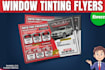 make attractive window tinting flyers