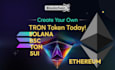 create bep20 erc20 token, solana spl 2022 tax token, meme coin on bsc solana evm